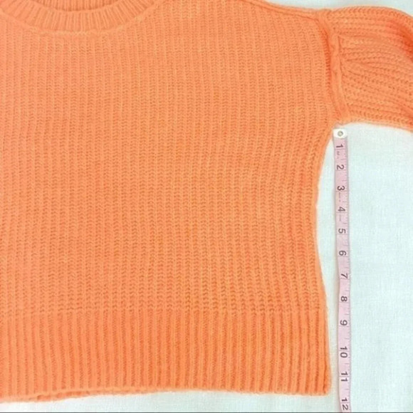 NEW Happy x Nature Peach Sweater with Billow Sleeves Puff sleeve - Picture 9 of 16